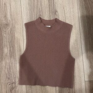 Aritzia Babaton Sculpt Knit Mock Neck Top